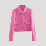 Giacca Utility Cropped in Misto Lana – Stile Urban Casual