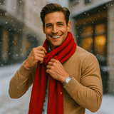 Sciarpa Rossa in Cashmere - Eleganza - Calore - Senza Tempo