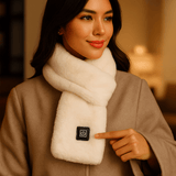 HeatCozy - Sciarpa Riscaldata - Pelliccia Sintetica - Elegante