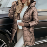 Aurora™ | Elegante cappotto invernale con cappuccio e imbottitura