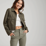 Giacca Utility Cropped in Misto Lana – Stile Urban Casual