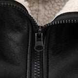 Giacca in Ecopelle con Interno in Shearling – Street Style Invernale