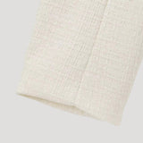 Giacca in Tweed con Fiocchi Frontali – Stile Cropped Chic