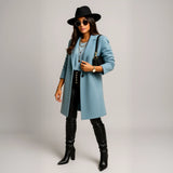 Cappotto Lungo di Lana da Donna - Elegante Cappotto Invernale da Donna