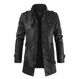 Orlando | Elegante giacca da biker in pelle lunga